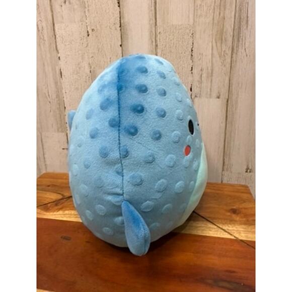NWT Squishmallows Refalo The Blue Fish Plush Toy Medium 8" Washable - Picture 4 of 5